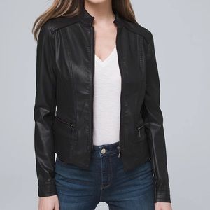 WHBM coated jacket in black